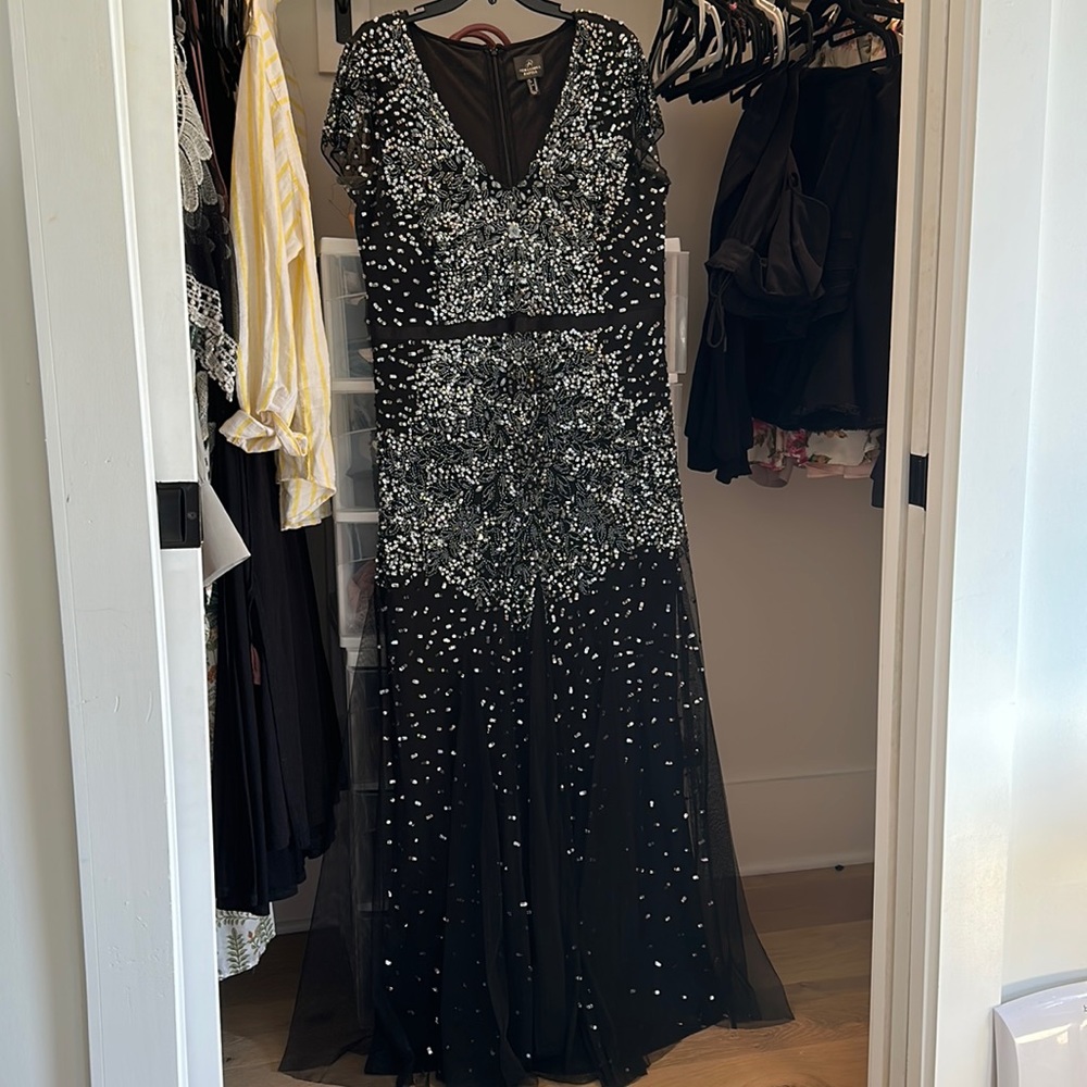 Adrianna Papell Gown beaded sequin